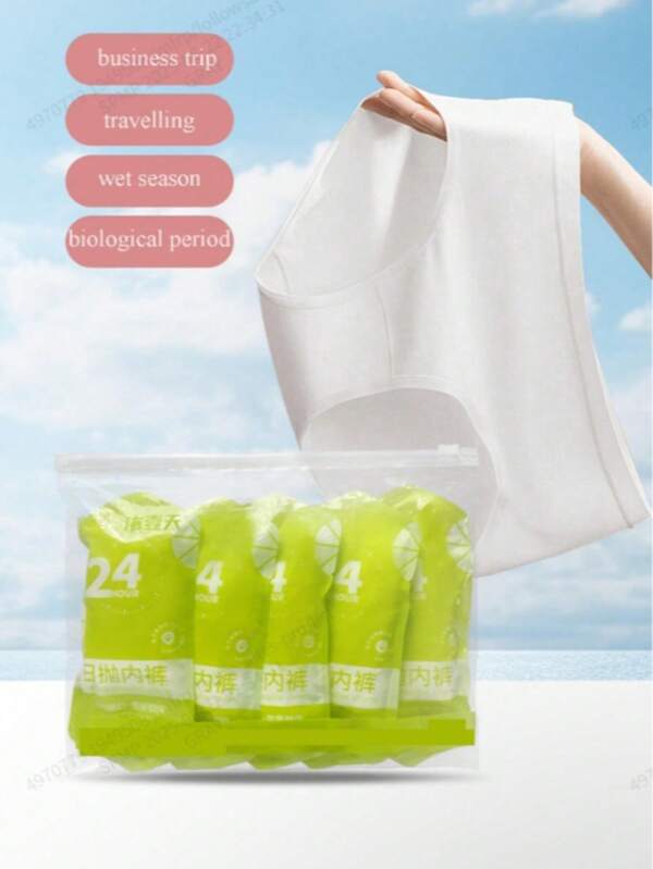 2 Pcs Disposable Underwear For Postpartum Women, Outdoor Use, Travel, No Washing Needed