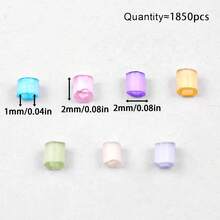 30克/约1900颗，2毫米猫眼珠，散珠隔珠，适用于DIY项链、耳环、手链首饰制作、派对装饰 - diy - 查看 2