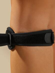 VBOSI 1 chiếc đai bảo vệ đầu gối bằng vải chất lượng cao - Đai hỗ trợ đầu gối có thể điều chỉnh, phù hợp cho chạy bộ, các môn thể thao nhảy, unisex, phụ kiện thể dục, miếng đệm đầu gối thể thao, miếng đệm đầu gối tập gym. - màu đen - Xem 6