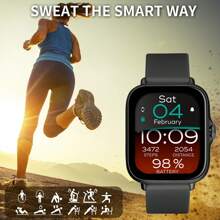 Eytlptoc New 1.85-Inch Large Screen Smart Watch, Compatible With IOS/Android Phones, Supports HD Voice Calls, Multiple Sports Modes, Suitable For Sports, Outdoor And Daily Wear, Multiple Dial Faces To Choose From, Multi-Function - Music & Camera Control, Message Push And Reading, Suitable For Men And Women!