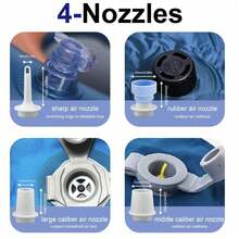 RAF 2-In-1 Vacuum Pump, With Vacuum Suction/Inflation Function, Portable Design, Suitable For Inflating And Deflating Various Items Such As Pool Floats, Air Beds, Mattresses, Swim Rings, Air Mattresses, Inflatable Toys, As Well As Vacuum Storage Bags And Indoor Clothing Storage. Great Gift For Kitchen, Valentine's Day And Christmas Holiday. - Multicolor - View 10