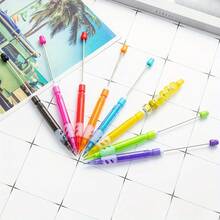 29 支彩虹色自动铅笔、多色随机珠子珠宝制作 DIY 套件、硅胶珠子焦点工艺品文具（带替换芯） - 彩色 - 查看 5