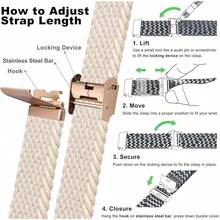 Smart Watch Strap - Starlight (Rosegold Buckle) - View 5