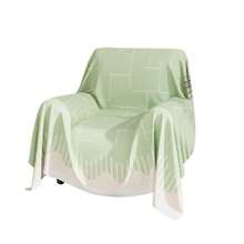 Sofa Towel - Líneas finas blancas-naranja - Ver 5