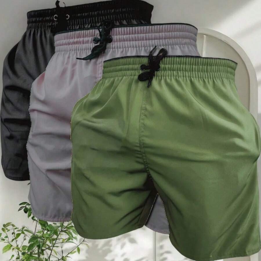 Men Shorts - 軍綠色 - 查看 1