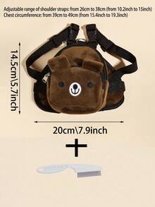 1 件米色便携式宠物背包，适合小型犬和猫的零食袋，用于宠物户外携带自带零食 - 彩色 - 查看 9