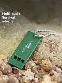 1pc Triple Frequency Outdoor Survival Whistle, Life-Saving Whistle, Emergency Whistle, High & Low Pitch, Earthquake Relief Whistle, Beach Essentials, Beach Accessories, Pool Float