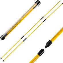 2-Piece Golf Alignment Rod And 48 Inch (Approximately 121.9 Cm) Foldable Training Rod, Lightweight Fiberglass Training Aid For Posture Alignment, Swing, And Correction, Portable Storage Tube - Màu vàng - Xem 4