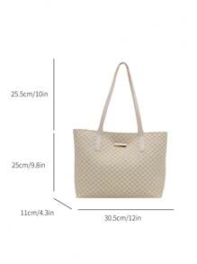 Solid Color Velour Minimalist Chic Handbag, Suitable For Daily Commute And Travel