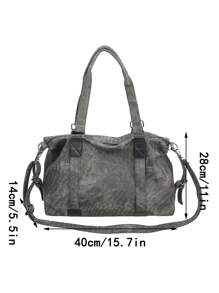 New Vintage Short Trip Bag, Fashion Versatile Large Capacity Waterproof Shoulder Bag, Student School Campus Messenger Bag, Minimalist Couple Handbag Bag For School School Accessories School Stuff