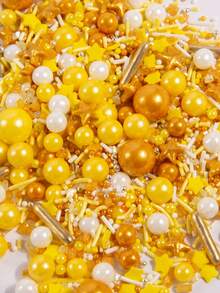 85g/3oz Virutas/Chispas decorativas de alta calidad para decorar tartas, cupcakes, galletas, helados, repostería y postres de fiestas, bodas, navidad y otras celebraciones. Decoraciones con perlas. - Multicolor - Ver 6