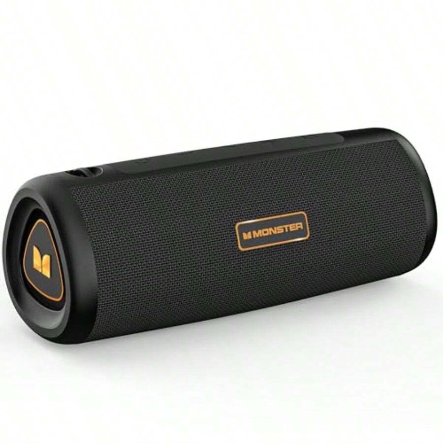 Altavoz Bluetooth portátil Monster S230 con 30W de sonido estéreo potente, emparejamiento estéreo inalámbrico, 24 horas de duración de la batería, Bluetooth 6.0, puertos para tarjeta TF y AUX, para uso en exteriores y fiestas en casa - como en la foto - Ver 1