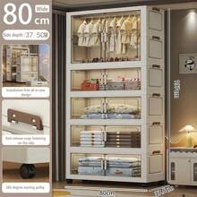 5/4/3/2/1 Tier Luxury Hanging Wardrobe Closet, Easy Assembly Bedroom Clothes Storage Cabinet, Rental Home Kids Armoire