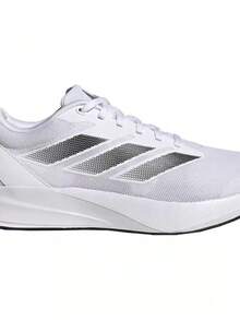 Adidas Tênis Esportivos de Malha Branca para Corrida, Cano Baixo, Respirável, Leve, Tênis Casuais para Homens - Branco - Visão 6