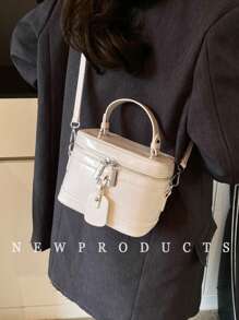 low tea Fashion New Mini Full-Grain Texture Women Handbag Shoulder Bag Satchel Classic Box Bag