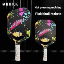 HTPICK 3K Carbon Fiber 1-Piece Badminton Racket, Short Thick Frame For Training & Competition - Multicolor - View 3
