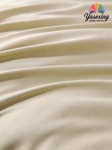 4pcs/Set Khaki Bamboo Fiber Cooling Sheet Set Easy Care Rayon Derived From Bamboo ﻿Soft Bedding Set Fitted Sheet Set (1pc Flat Sheet+1pc Fitted Sheet+2pcs Pillowcases)Fitted Sheet Set King Queen Full TWIN SIZE Sheet Deep Pocket Up To 11.8 Inch Pillowcase, Soft Breathable Wrinkle-Free Better For Sleep, Luxury Hotel Style, Gift For Mom Dad Friend