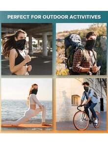 3件套防晒袖套和面罩迷彩服，男女适用，透气轻薄防护冰丝面巾和袖套。适用于钓鱼、骑行、徒步、攀岩、运动、露营、高尔夫等场合，可搭配滑雪面罩使用。 - 彩色 - 查看 1