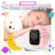 1 pezzo Smartwatch da 4,65 cm, nuovo smartwatch per bambini, versione aggiornata di smartwatch per teenager e bambini, supporta sveglia, promemoria, contapassi, cronometro, torcia, calcolatrice, giochi, fotocamera, adatto come regalo