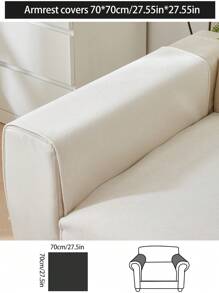1pc Waterproof, Oil-Proof Sofa Seat Cushion Cover, All-Season Design, Anti-Stain, Anti-Scratch, Anti-Slip, Dustproof, Washable, Non-Fading, Suitable For Bedroom, Office, Living Room, L-Shaped Sofa 1-4 Seats