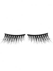 10对阿拉伯猫眼假睫毛 | 清真认证，半长款，防汗，沙漠女王设计，3D眼线效果，提升眼部魅力，适合开斋节/婚礼/正式场合 | 天然浓密纤维簇，耐热高达45°C | 可重复使用20次以上，附赠精美收纳盒 - 黑色 - 查看 6