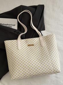 Solid Color Velour Minimalist Chic Handbag, Suitable For Daily Commute And Travel