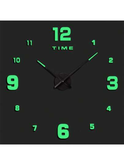 Pc, Creative DIY Digital Wand Clock, 3D Acrylic Three Dimensional Texture Home Frameless Silent Bedroom, Living Room, Office, Dining Room Art ation view 9