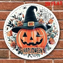 2D平面，2D平面印刷，木制装饰标牌，圆形木制标牌（8*8英寸），夏季家居装饰，门廊窗户装饰，家庭聚会节日装饰，毕业季完美礼物，房间装饰，2D平面悬挂装饰 - 彩色 - 查看 2