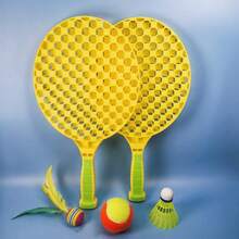 Multipurpose Tennis/Badminton/Pickleball/Table Tennis Racket Set, Indoor/Outdoor Rebound Training Ball, No Need To PEAK Up Balls, Sport Racket Grip