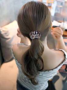 1pc Matte Bird Nest Hair Bun Maker, Suitable For High Ponytail, Bun Hairstyle, Party Dress, Daily Wear, All Seasons, Ponytail Holders, Hair Elastics, Hair Rubber Bands, Scrunchies, Hair Rope, Elastic Hair Tie, Hair Accessories, Home Beauty Women Accessory Gifts ,Head Piece