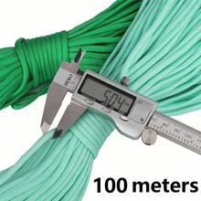 10/100m/Pc Fluorescent Color Camouflage 7-Strand Paracord, Suitable For Outdoor Multipurpose Emergency Survival Rope, Parachute Pull Rope, Bracelet Weaving, Hanging, Camping, Picnicking, Clothesline, Pet Leash, Durable DIY Rope - 10 Meters - View 11