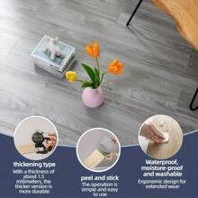 15/30 pezzi Cycleader Piastrelle adesive per pavimenti in finto legno vintage, in PVC opaco IXPE antiscivolo, adatte per progetti fai-da-te, resistenti all'usura e all'olio, ideali per cucina, piastrelle per arredamento, camere da letto, soggiorni, pavimenti in legno, cucine e decorazioni per la casa, materiali da costruzione