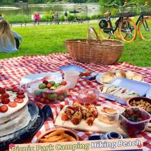 79"X79" Outdoor Picnic Blankets Waterproof Foldable, Large Picnic Mat, Cute Picnic Blanket, Multi-Use Large Family Picnic Blanket And Beach Bag – Stain Resistant, Waterproof, Sandproof, Machine Washable, Foldable Mat For All Seasons