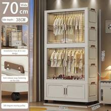 5/4/3/2/1 Layer Freestanding Baby Wardrobe Closet, Folding Clothes Storage Cabinet, Multilayer Children Dresser, Home Garment Organizer