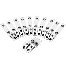 Metal Badge Clips With Clear PVC Strap, Suitable For ID Cards And Badges (Pack Of 20/30), School Supplies,Back To School - Multicolor - View 8