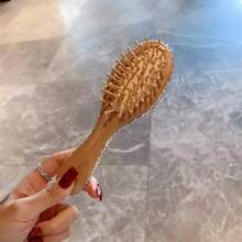 LaoJieYuan 2026新款成品镶钻发梳便携旅行水晶镶嵌梳子顺发梳女孩美发造型美容工具DIY工艺品 - 已經貼好鑽的成品 - 查看 6