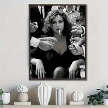 1 件，电影海报墙面艺术，黑白性感女人装饰房间，现代帆布海报印刷，极简主义帆布画，家居装饰，适用于餐厅卧室和客厅的装饰画，无框 - A - 查看 13