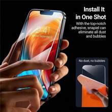 3 unidades Protector de pantalla HD A+ compatible con iPhone 16E/iPhone 16/iPhone 16 Pro/iPhone 16 Plus/iPhone 16 Pro Max/15/14/iPhone 13 Mini/12/iPhone 11/XS/6/7/8 Plus, película de vidrio templado transparente ultra delgada HD para protección de pantalla de teléfono móvil, amigable con fundas de teléfono