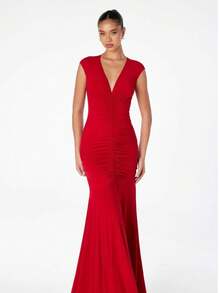 ALTA CALIDAD DE VESTIDO PARA TODO TIPO DE OCASIÓN - Rojo - Ver 2