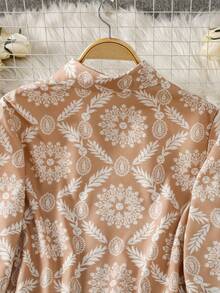 Women's Casual Print Long Arabic Style Outerwear Top Spring - Multicolor - View 7