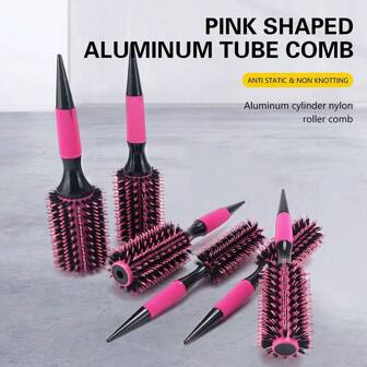 1pc Colorful Bristle Roller Brush, Ideal For Daily Hair Styling In Hair Salons & Professional Hair Brushes Of Various Types Optional Comb,Back To School,Travel Holiday Essentials,Hair Accessories For Women