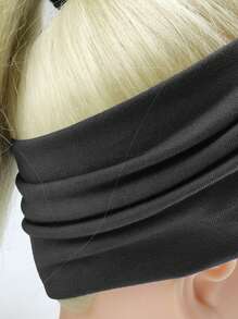 Set da 4 fascia per capelli larga in colore unito, design a nodo annodata, fascia per capelli sportiva da donna per yoga, foulard di moda