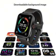 Eytlptoc New 1.85-Inch Large Screen Smart Watch, Compatible With IOS/Android Phones, Supports HD Voice Calls, Multiple Sports Modes, Suitable For Sports, Outdoor And Daily Wear, Multiple Dial Faces To Choose From, Multi-Function - Music & Camera Control, Message Push And Reading, Suitable For Men And Women!