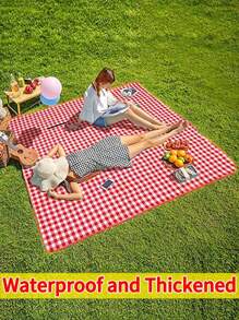 79"X79" Outdoor Picnic Blankets Waterproof Foldable, Large Picnic Mat, Cute Picnic Blanket, Multi-Use Large Family Picnic Blanket And Beach Bag – Stain Resistant, Waterproof, Sandproof, Machine Washable, Foldable Mat For All Seasons
