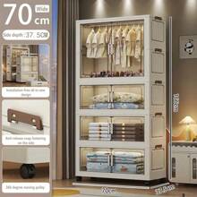 5/4/3/2/1 Tier Luxury Hanging Wardrobe Closet, Easy Assembly Bedroom Clothes Storage Cabinet, Rental Home Kids Armoire