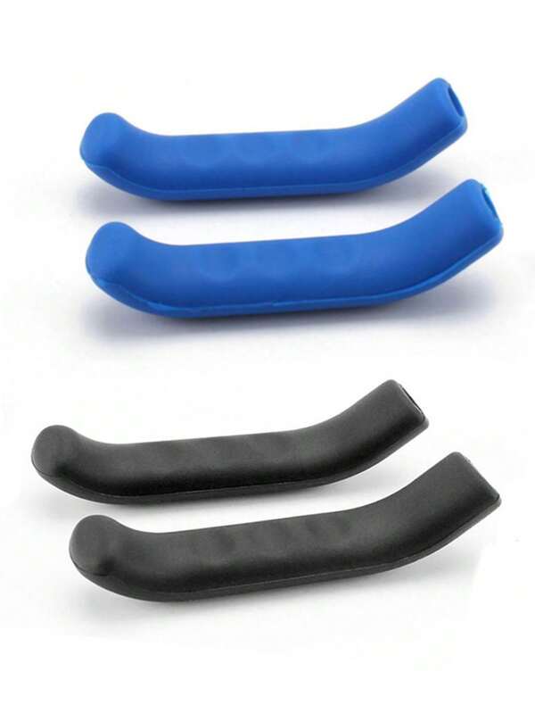 2 Sets Of Silicone Brake Lever Covers For Mountain Bikes - Anti-Slip And Shock-Absorbing Comfortable Handles, Suitable For Road Bikes And BMX Bikes
