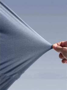 2388#Men's Ice Silk Printed T-Shirt – Slim Fit, Essential Summer Sport Style - trắng - Xem 2