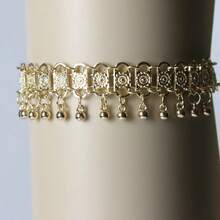 1pc Retro Anklet With Bells And Tassels, Casual Beach Street Photography Personalized Accessory - Multi-section Tassels - View 10