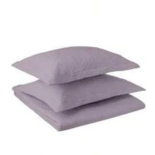 Modern Threads Ultra Soft Medallion Embroidered 3 Piece, Lavender, Full/Queen Quilt Set