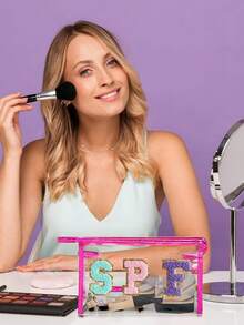 1 Piece Waterproof Clear SPF Cosmetics Bag PVC Zippered Toiletry Sunscreen Pouch Portable Travel SPF SUN Chenille Patches Makeup Bag Vinyl Plastic Organizer Case For Vacation Bathroom Summer Beach Swimming Travel,Makeup Bag,Make Up Bag,Makeup Bags,Cosmetic Bag,Makeup Organiser,Travel,Makeup Pouch,Bag,Vanity,Make Up Pouch,Travel Essentials,Pouch Bag,Travel Essential,Vanity Accessories,Small Makeup Bag,Makeup Pouch,Cosmetic Bag,Travel Essential,Large Capacity,Large Makeup Bag,Christmas Gifts,Pouch,Travel,Gifts For Women,Women's Necessaire,Travel Essential,Pouch,Clutch / Small Handbag,Necessaire,Makeup Organizer,Makeup Organize,Pouch,Brush Holder,Mini Pouch,Large Capacity Pouch,Gifts For Women,Christmas Gifts,Gift Ideas For Women